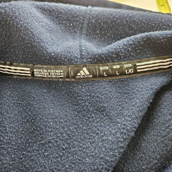 Men Track Jacket Addidas Notre Dame L Hooded Full Zip Fighting Irish Embroidered - Picture 8 of 8